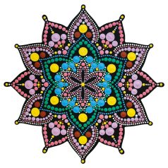   AladinE Mandala pontozó készlet 30 cm - 2 - Dot painting (1 db)