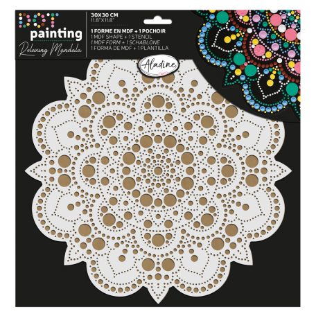 AladinE Mandala pontozó készlet 30 cm - 1 - Dot painting (1 db)