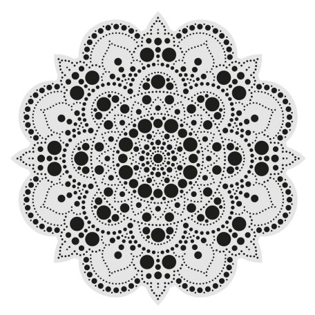 AladinE Mandala pontozó készlet 30 cm - 1 - Dot painting (1 db)