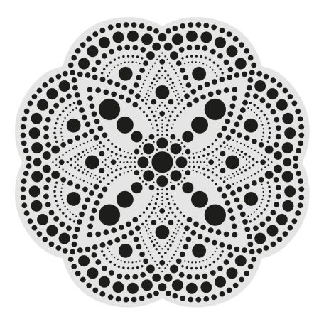 AladinE Mandala pontozó készlet 20 cm - 4 - Dot painting (1 db)