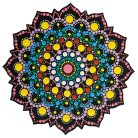 AladinE Mandala pontozó készlet 20 cm - 3 - Dot painting (1 db)