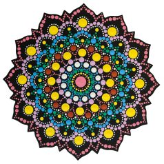   AladinE Mandala pontozó készlet 20 cm - 3 - Dot painting (1 db)