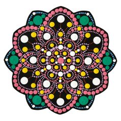   AladinE Mandala pontozó készlet 20 cm - 2 - Dot painting (1 db)