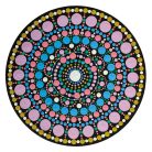 AladinE Mandala pontozó készlet 20 cm - 1 - Dot painting (1 db)