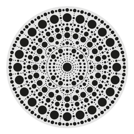 AladinE Mandala pontozó készlet 20 cm - 1 - Dot painting (1 db)
