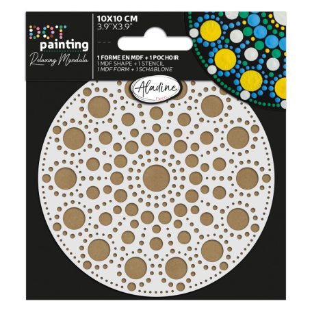 AladinE Mandala pontozó készlet 10 cm - 4 - Dot painting (1 db)