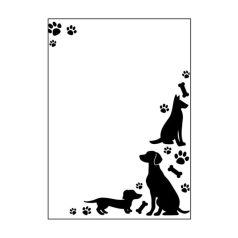   Dombornyomó mappa, Kutyák és tappancsok / Dogs + Paws  - Embossing Essentials (1 db)