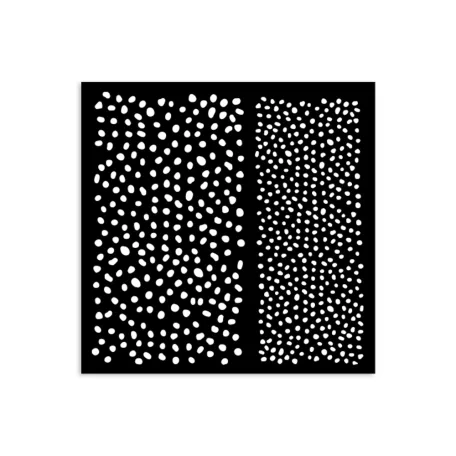 Stamperia Best Sellers Vastag stencil 12x12cm Dots pattern Thick Stencil  (1 db)