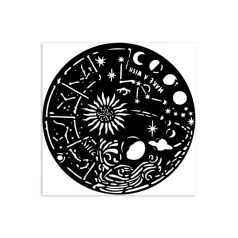  Stamperia Best Sellers Vastag stencil 12x12cm Cosmos circle Thick Stencil  (1 db)