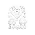 Stamperia Best Sellers Szilikon öntőforma A5 Hearts Silicon Mould (1 db)
