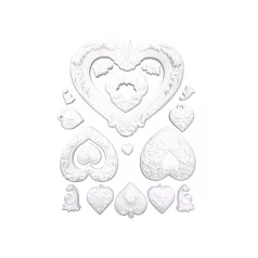   Stamperia Best Sellers Szilikon öntőforma A5 Hearts Silicon Mould (1 db)