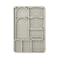   Stamperia Best Sellers Szilikon öntőforma A5 Fence and door Silicon Mould (1 db)