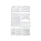 Stamperia Best Sellers Szilikon öntőforma A5 Fence and door Silicon Mould (1 db)