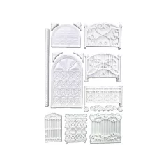   Stamperia Best Sellers Szilikon öntőforma A5 Fence and door Silicon Mould (1 db)