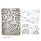 Stamperia Best Sellers Szilikon öntőforma A5 Rabbit and flowers Silicon Mould (1 db)