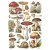 Stamperia Best Sellers Rizspapír A4 Mushrooms Rice Paper (1 ív)