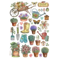   Stamperia Best Sellers Rizspapír A4 Garden tools Rice Paper (1 ív)