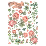   Stamperia Best Sellers Rizspapír A4 Les jardins des parfums Rice Paper (1 ív)