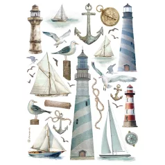   Stamperia Best Sellers Rízspapír A4 Lighthouse Rice Paper (1 ív)