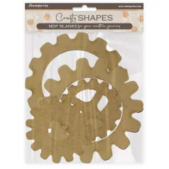   Stamperia Master of Magic MDF alap  Gears Crafty Shapes MDF BLANKS (1 db)