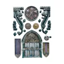Stamperia Master of Magic Szilikon öntőforma A5 Gothic architecture elements Silicon Mould (1 db)