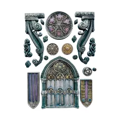  Stamperia Master of Magic Szilikon öntőforma A5 Gothic architecture elements Silicon Mould (1 db)