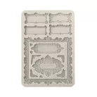 Stamperia Master of Magic Szilikon öntőforma A5 Gothic label Silicon Mould (1 db)