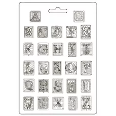   Stamperia Master of Magic Öntőforma A4 Alphabet Soft Mould (1 db)