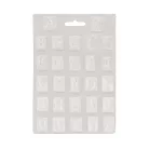 Stamperia Master of Magic Öntőforma A4 Alphabet Soft Mould (1 db)