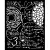 Stamperia Master of Magic Vastag stencil 20x25cm Gothic texture Thick Stencil  (1 db)