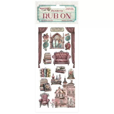 Stamperia Master of Magic Kaparós matrica  House furnishings Rub-On (1 ív)