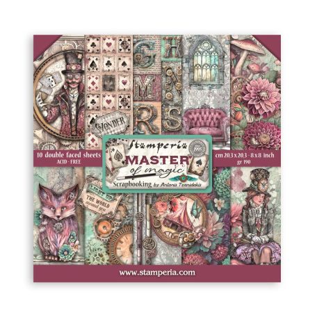 Stamperia Master of Magic Papírkészlet 8" (20 cm)  Paper Pack (10 ív)