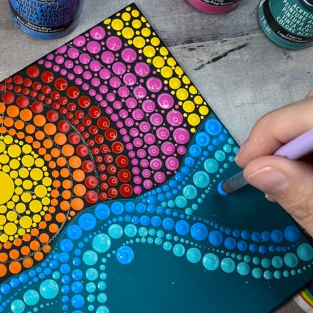 8 db Akrilfesték - matt 59 ml - Vibes Paint Kit by Lydia May - DecoArt Americana® Acrylics (1 csomag)