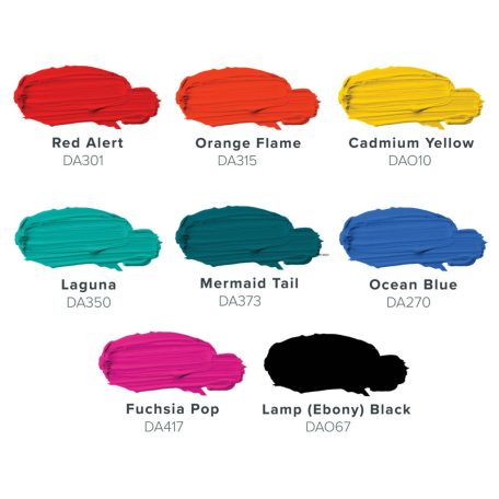 8 db Akrilfesték - matt 59 ml - Vibes Paint Kit by Lydia May - DecoArt Americana® Acrylics (1 csomag)