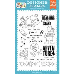   Echo Park Blast Off My Sun And Moon Szilikonbélyegző Clear Stamps (1 db)