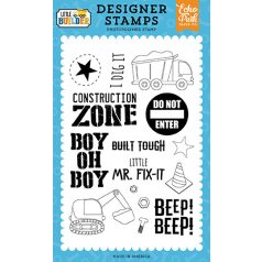   Echo Park Little Builder Construction Zone Szilikonbélyegző Clear Stamps (1 db)