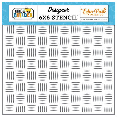 Echo Park Little Builder Built Tough Tread Stencil 6" (15 cm) Designer Stencil (1 db)