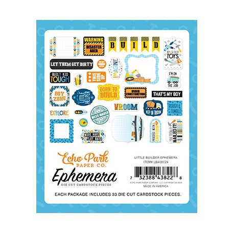 Echo Park Little Builder Kivágatok Ephemera (1 csomag)