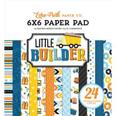   Echo Park Little Builder Scrapbook papírkészlet 6" (15 cm) Paper Pack (24 lap)
