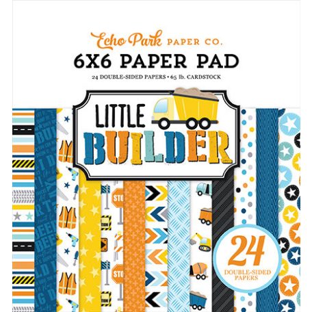 Echo Park Little Builder Scrapbook papírkészlet 6" (15 cm) Paper Pack (24 lap)
