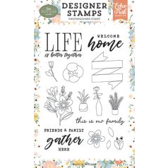   Echo Park Our Happy Place Better Together Banner Szilikonbélyegző Clear Stamps (1 db)
