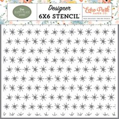  Echo Park Our Happy Place Sunny Family Days Stencil 6" (15 cm) Designer Stencil (1 db)
