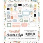 Echo Park Our Happy Place Kivágatok Frames & Tags (1 csomag)