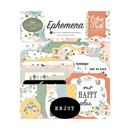 Echo Park Our Happy Place Kivágatok Ephemera (1 csomag)