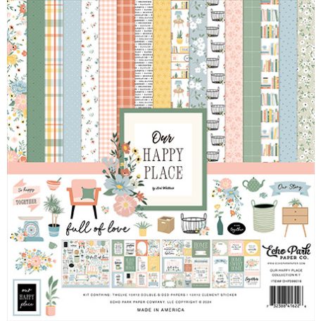 Echo Park Our Happy Place Scrapbook papírkészlet 12" (30 cm) Collection Kit (1 csomag)