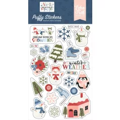   Echo Park Chilling With My Snowmies Pufi matrica Puffy Stickers (1 ív)