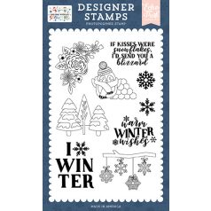   Echo Park Chilling With My Snowmies Send You A Blizzard Szilikonbélyegző Clear Stamps (1 db)