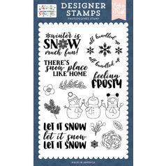   Echo Park Chilling With My Snowmies Feeling Frosty Szilikonbélyegző Clear Stamps (1 db)