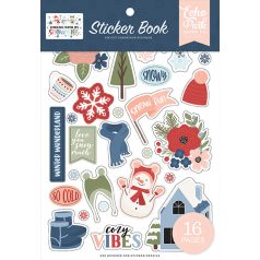   Echo Park Chilling With My Snowmies Matrica készlet Sticker Book (16 ív)