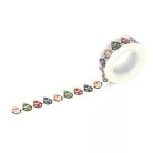 Echo Park Chilling With My Snowmies Bundled Up Penguins Dekorációs ragasztószalag Washi Tape (1 db)